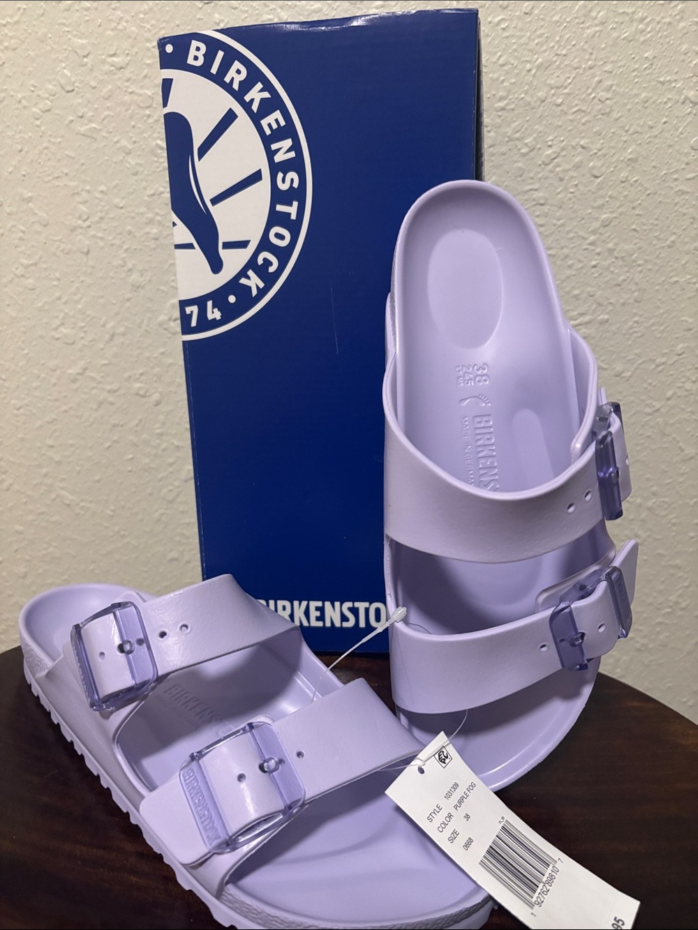 Birkenstock Arizona EVA Slides in Lilac
